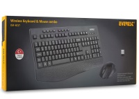 Everest KM-6017 Siyah Usb Kablosuz Q Multimedia Klavye + Mouse Set - 1